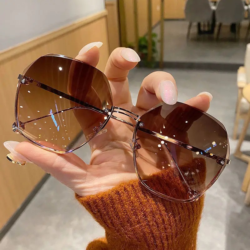 Designer Sunglasses - Brand Design Fashion New Polygonal Metal