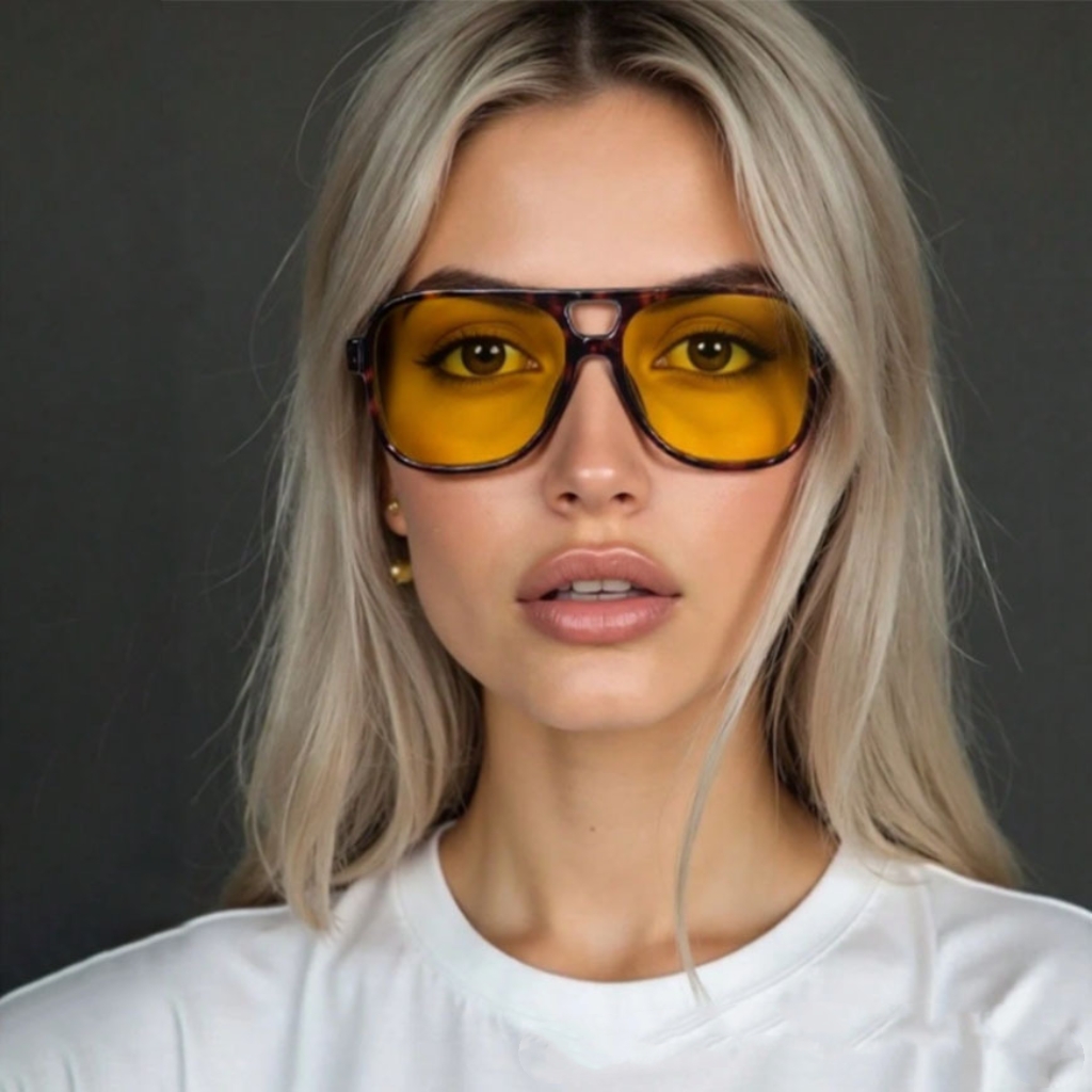 Sunglasses Uv400 - New Vintage Classic Designer Double Bridge