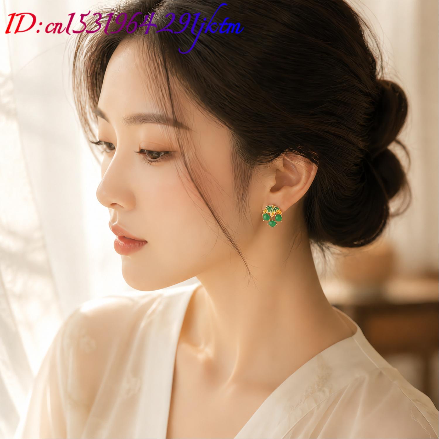 Burmese Jadeite Grape Earrings - đánh giá và giá Gold Plated Jewelry