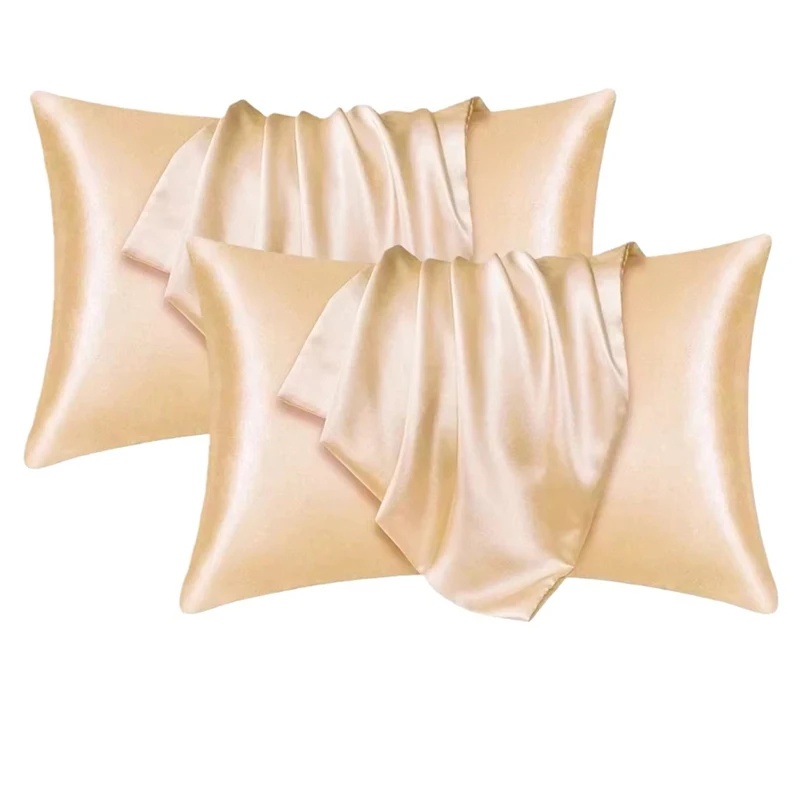 1/2pcs Satin Silk Pillowcase f - đánh giá và giá Silk Pillowcase