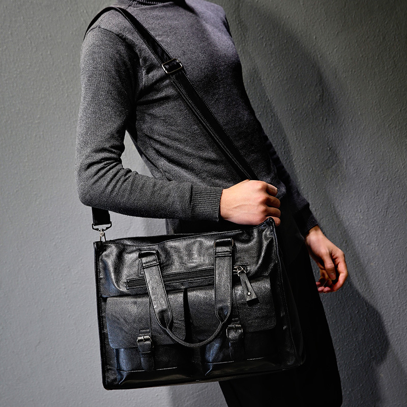PU Leather Shoulder Briefcase  - đánh giá và giá Leather Briefcase