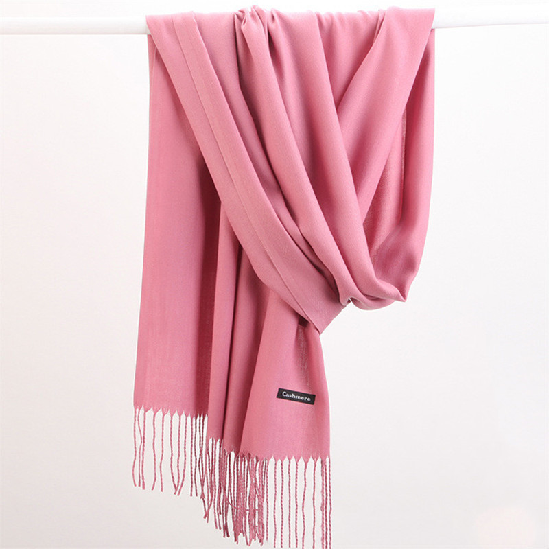 Fashion Solid Color 2023 Women - đánh giá và giá Cashmere Scarf