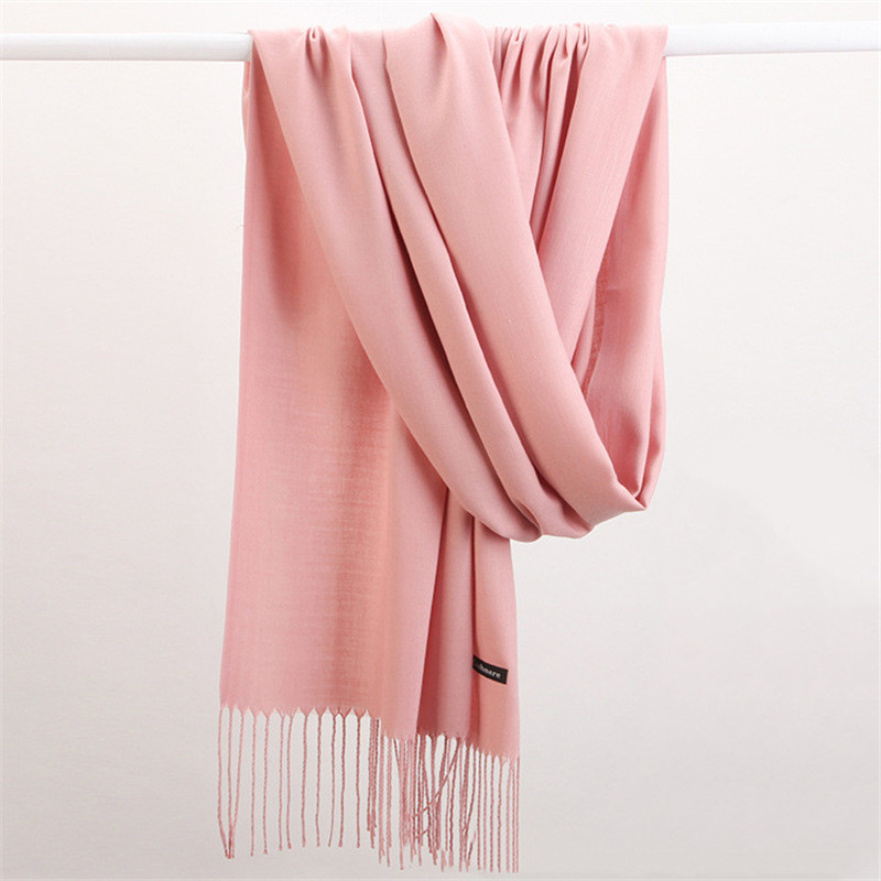 Fashion Solid Color 2023 Women - đánh giá và giá Cashmere Scarf