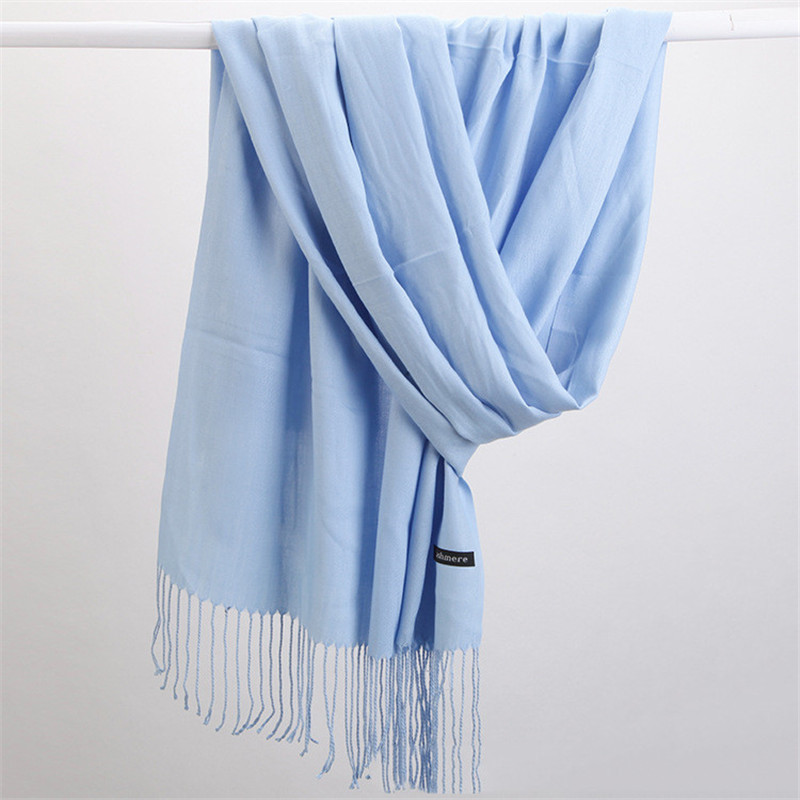 Fashion Solid Color 2023 Women - đánh giá và giá Cashmere Scarf