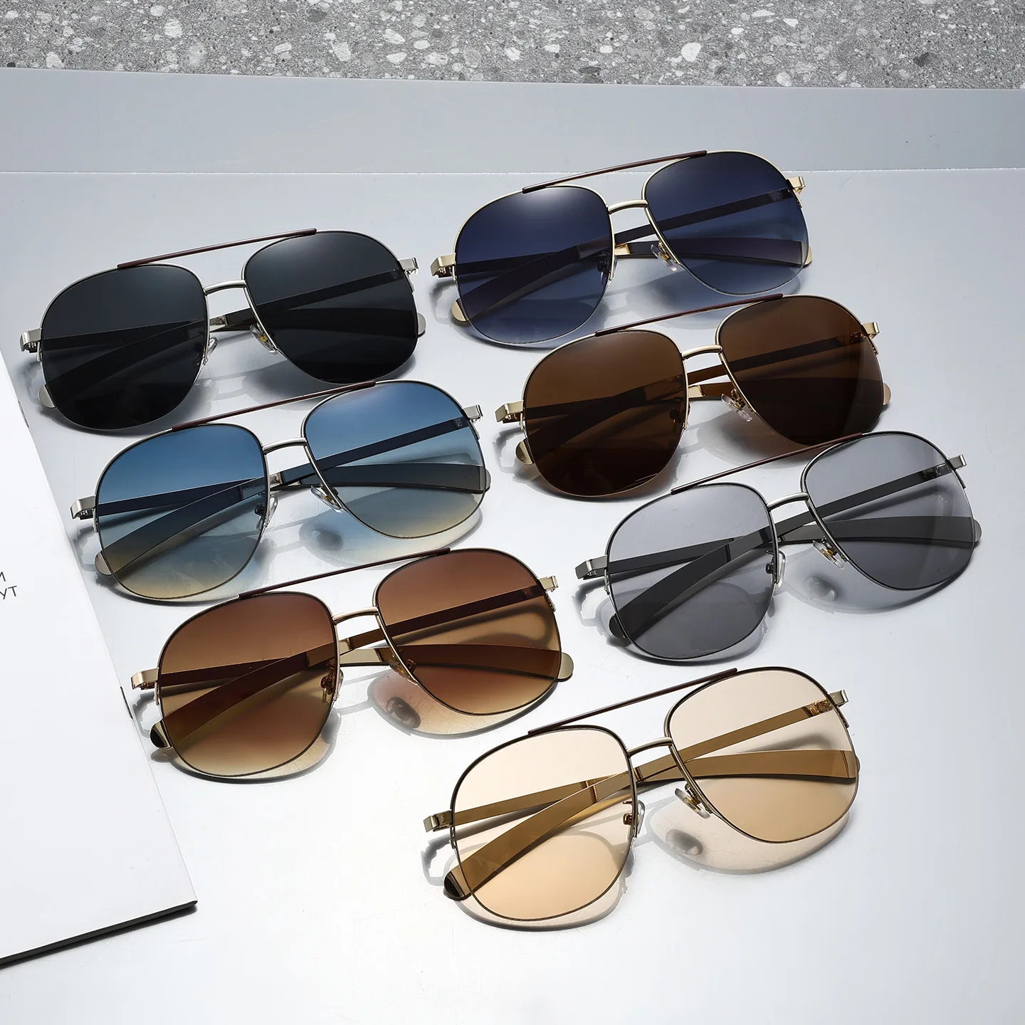 Unisex Oversized Pilot Sunglas - đánh giá và giá Sunglasses Uv400