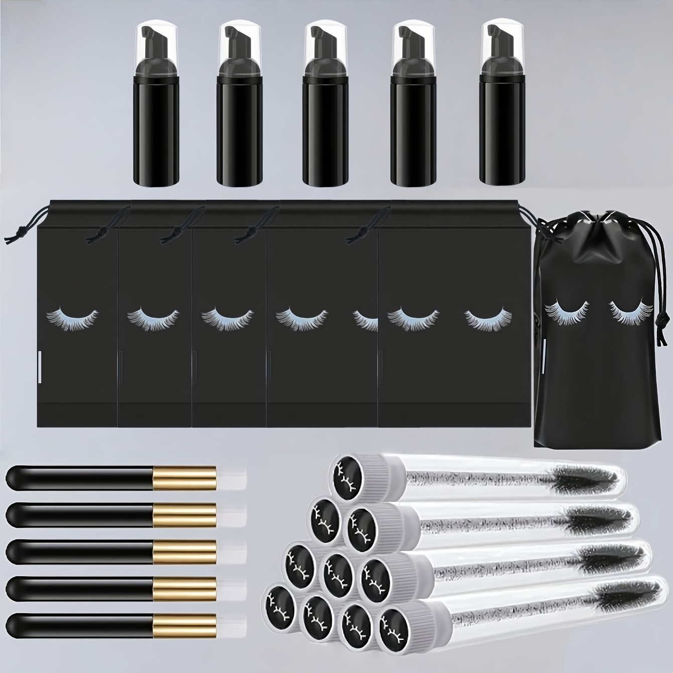 20Pcs Lash Care Kit - 5 Foam P - đánh giá và giá Travel Luggage Set