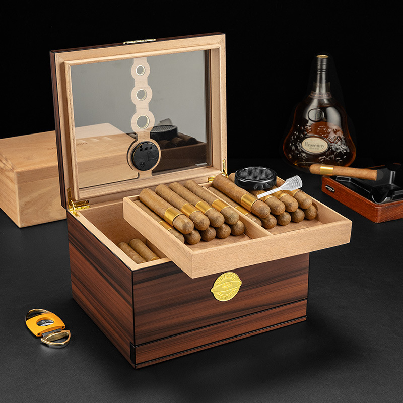 Luxury Wooden Cigar Humidor Bo - đánh giá và giá Luxury Gift Set