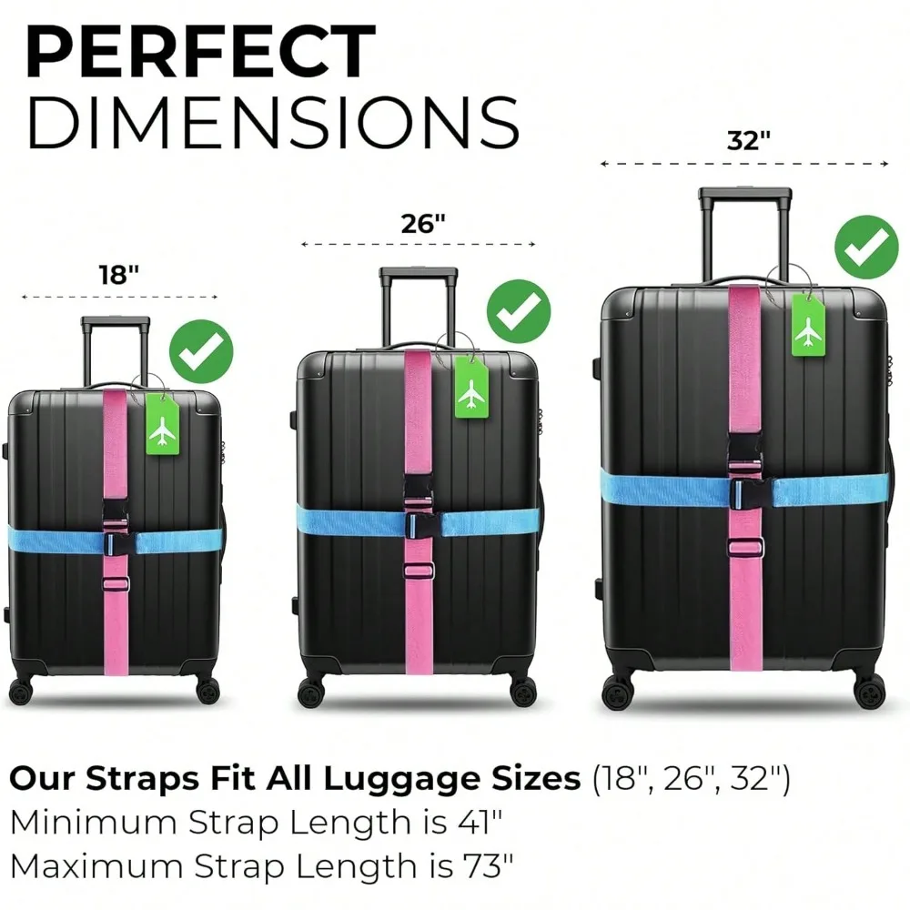 Luggage Strap Set with Luggage - đánh giá và giá Travel Luggage Set