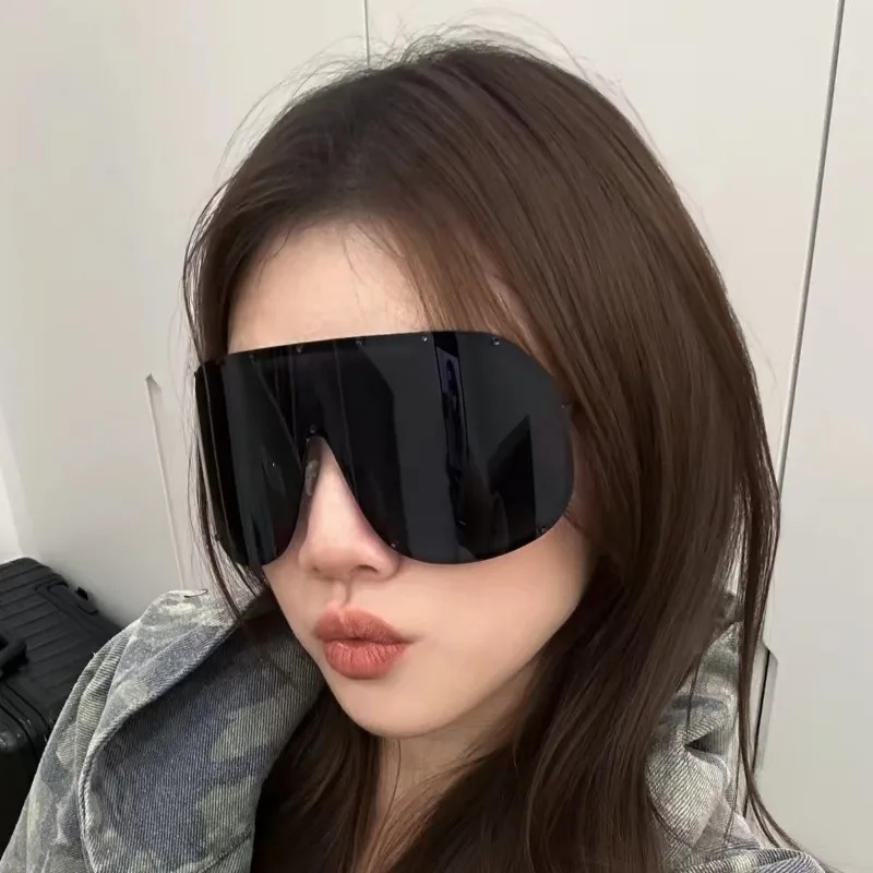 New Lntegrated Oversized Oval  - đánh giá và giá Sunglasses Uv400