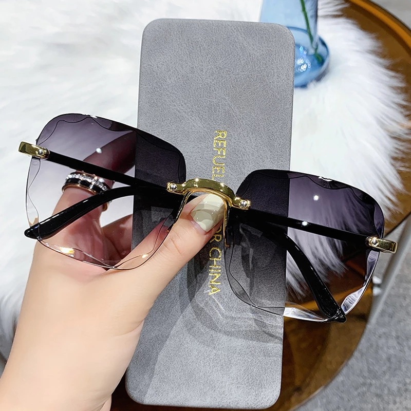 1/3PCS New Rimless Women's Sun - đánh giá và giá Designer Sunglasses