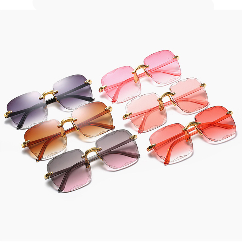1/3PCS New Rimless Women's Sun - đánh giá và giá Designer Sunglasses