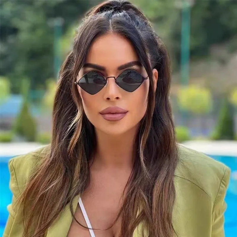 New Fashion Metal Diamond Shap - đánh giá và giá Sunglasses Uv400