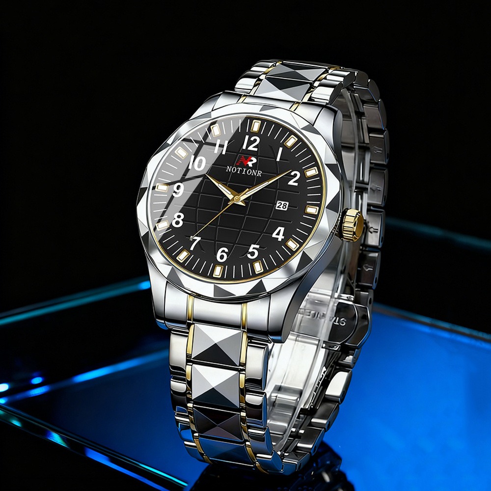 Men Stainless Steel Quartz Wat - đánh giá và giá Luxury Watch Men