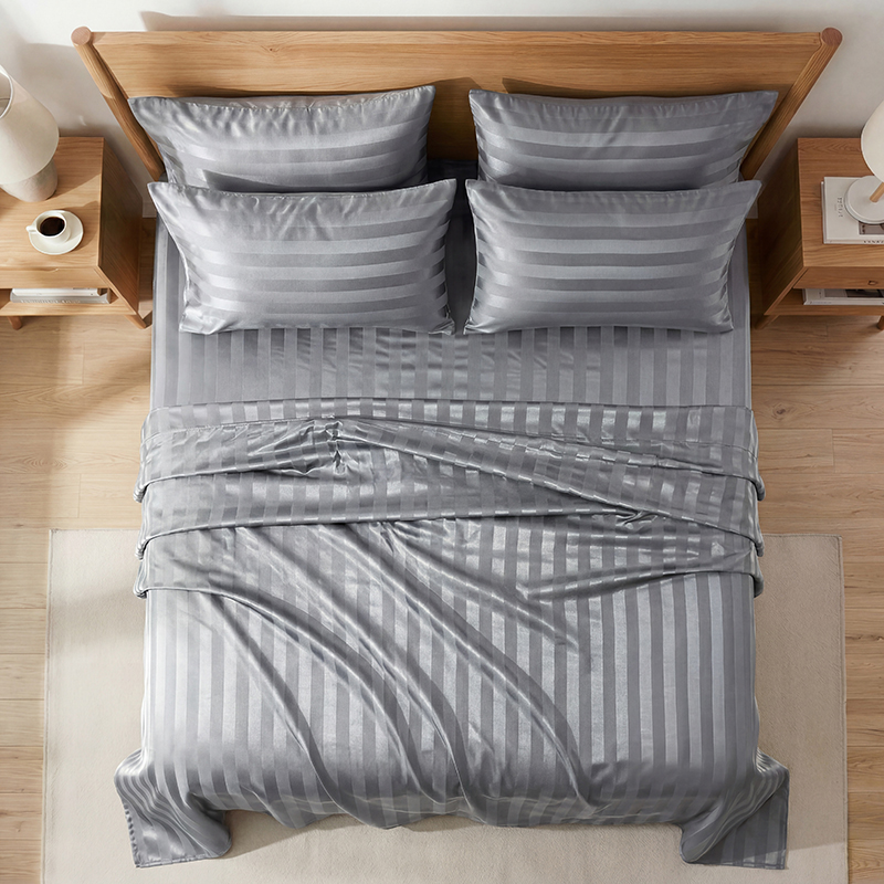 Wrinkle Resistant Striped Sati - đánh giá và giá Silk Pillowcase