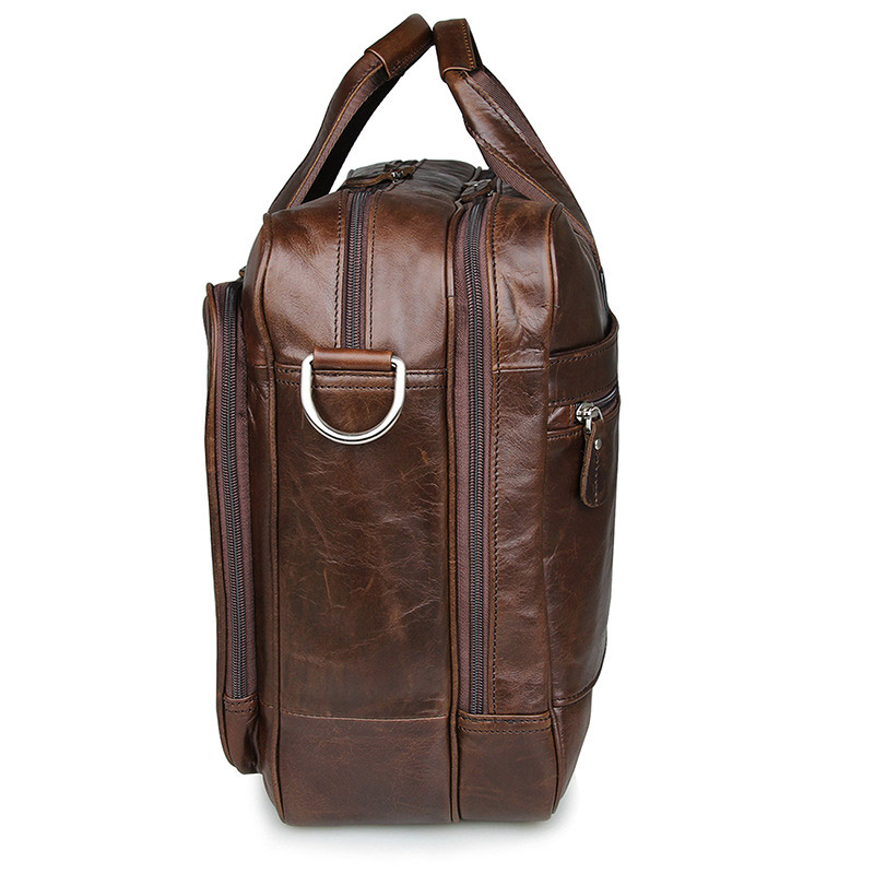 LACHIOUR Nam Da Thật Dáng Vint - đánh giá và giá Leather Briefcase