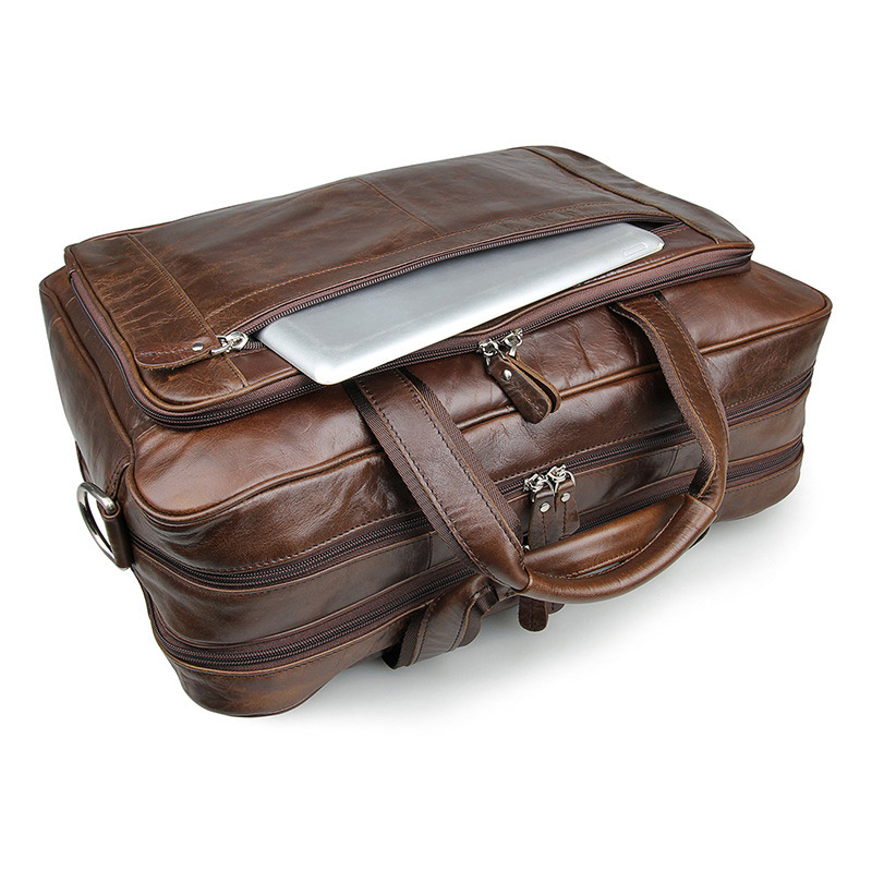 LACHIOUR Nam Da Thật Dáng Vint - đánh giá và giá Leather Briefcase